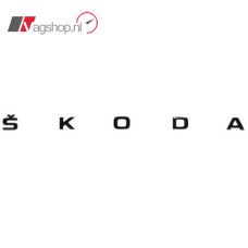 Skoda 3P Embleem achterzijde zwart 